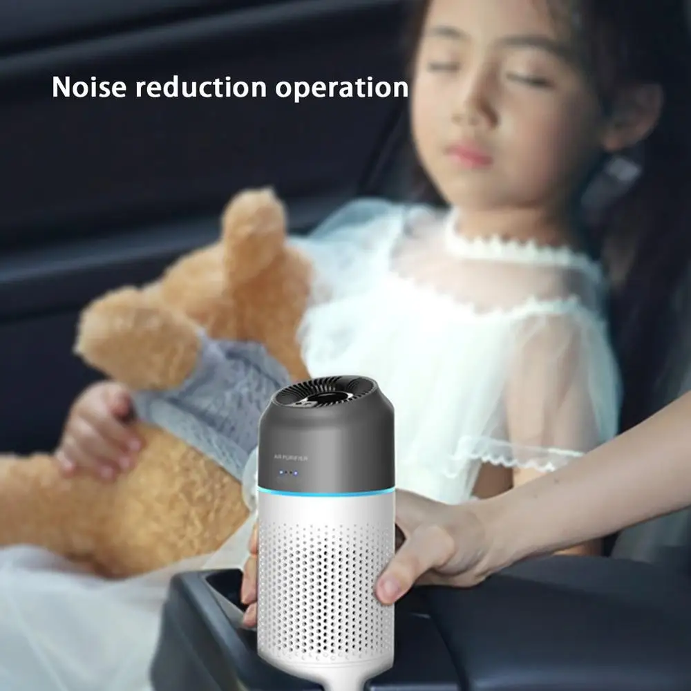 

Portable Car Air Purifier Gestures Sensor Switch Eliminates Smoke Odor Cleaner Purification Machine For Home Car