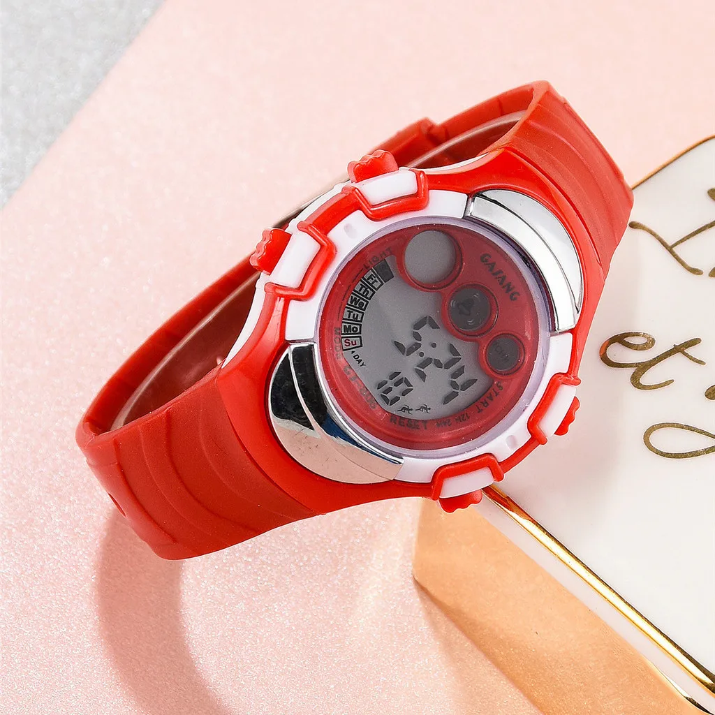 Водонепроницаемые мужские цифровые светодиодный спортивные наручные часы с