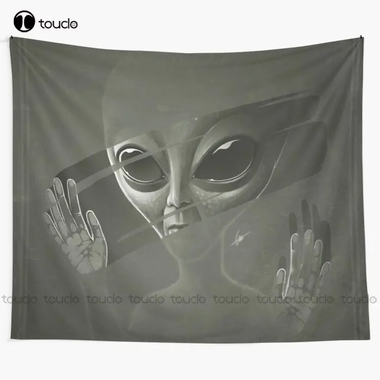 

Alien Alien Et Sci Fi Cosmos Universe Secret Tapestry Vintage Tapestry Blanket Tapestry Bedroom Bedspread Decoration Funny Wall