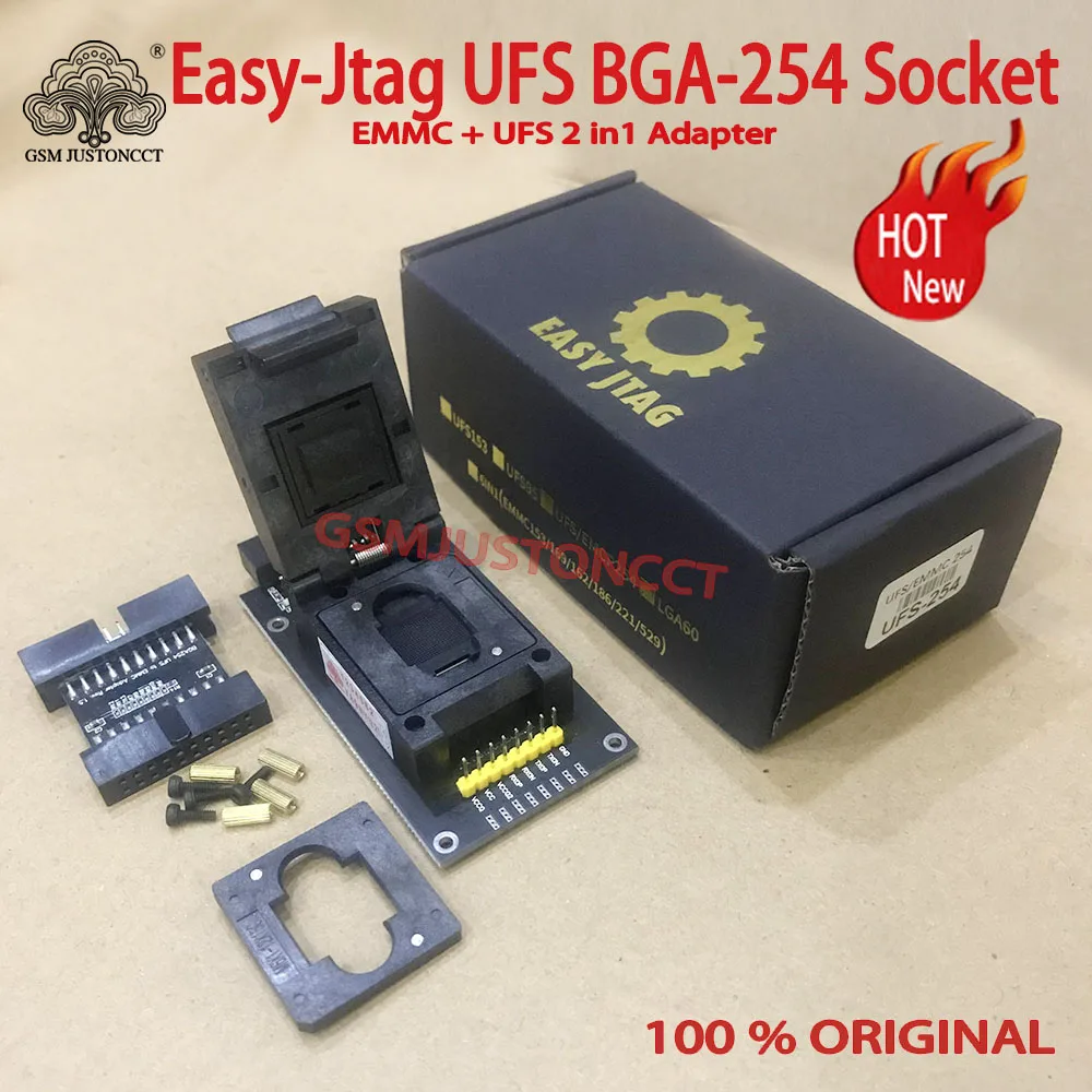Новинка 2022 оригинальная розетка Easy-Jtag UFS адаптер EMMC 254 с детской системой |