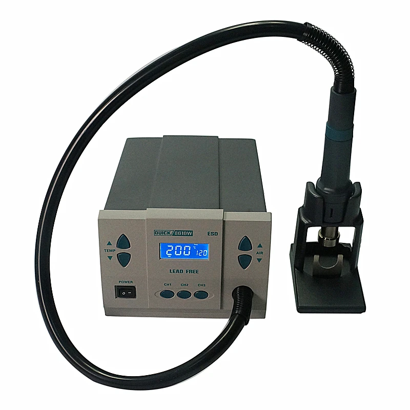 

Паяльная станция Quick 861DW, 1000 Вт, паяльная машина для ремонта, ремонтная станция, Термофен без свинца