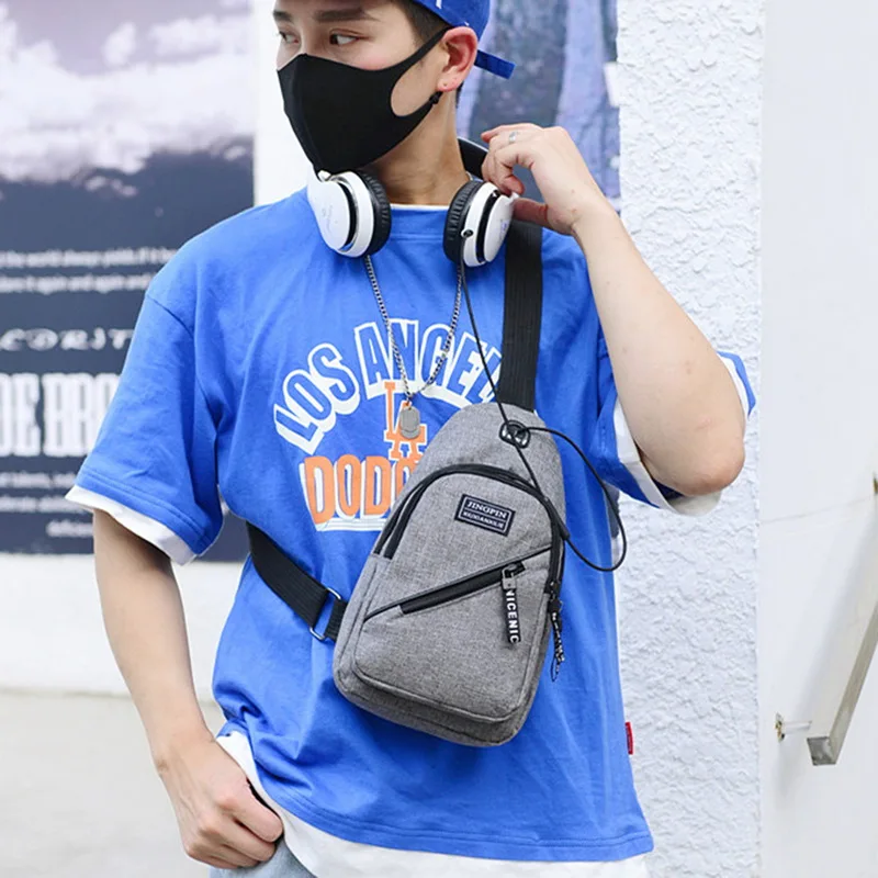 Мужские сумки через плечо для путешествий школьная поясная сумка на молнии