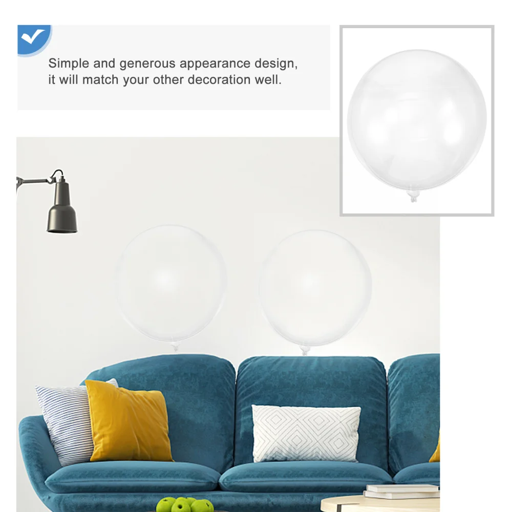 

15Pcs Transparent Balloons Creative Balloons Useful Wedding Party Layout Balloon