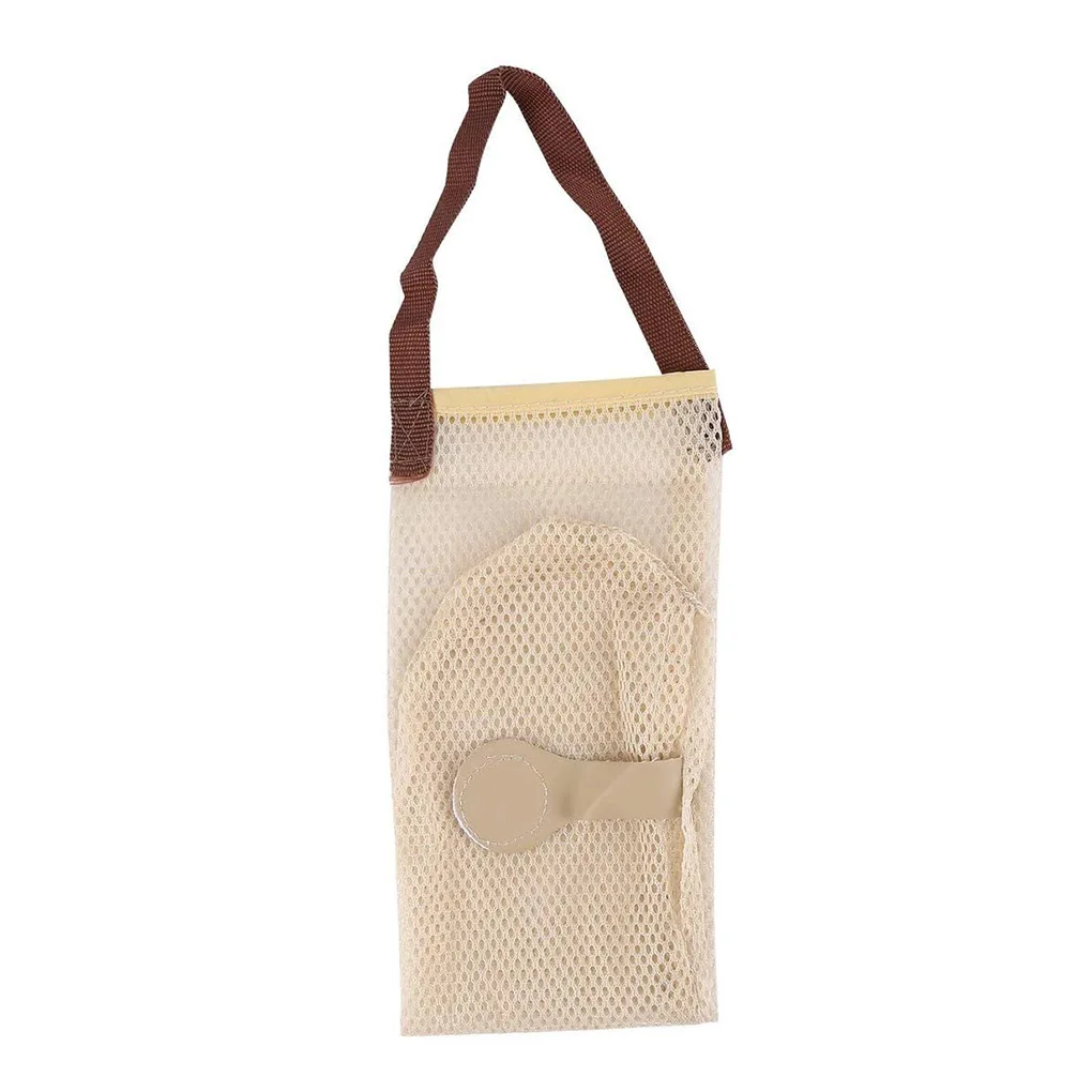 

1pcs Reusable Grocery Bags Fruit Vegetable Onion Bag Washable Mesh String Organic Organizer Handbag Short Handle Net Tote