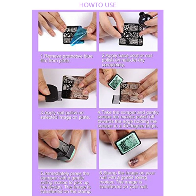 

Nail Art Image Stamp Stamping Plates Manicure Template Nail Art Tools
