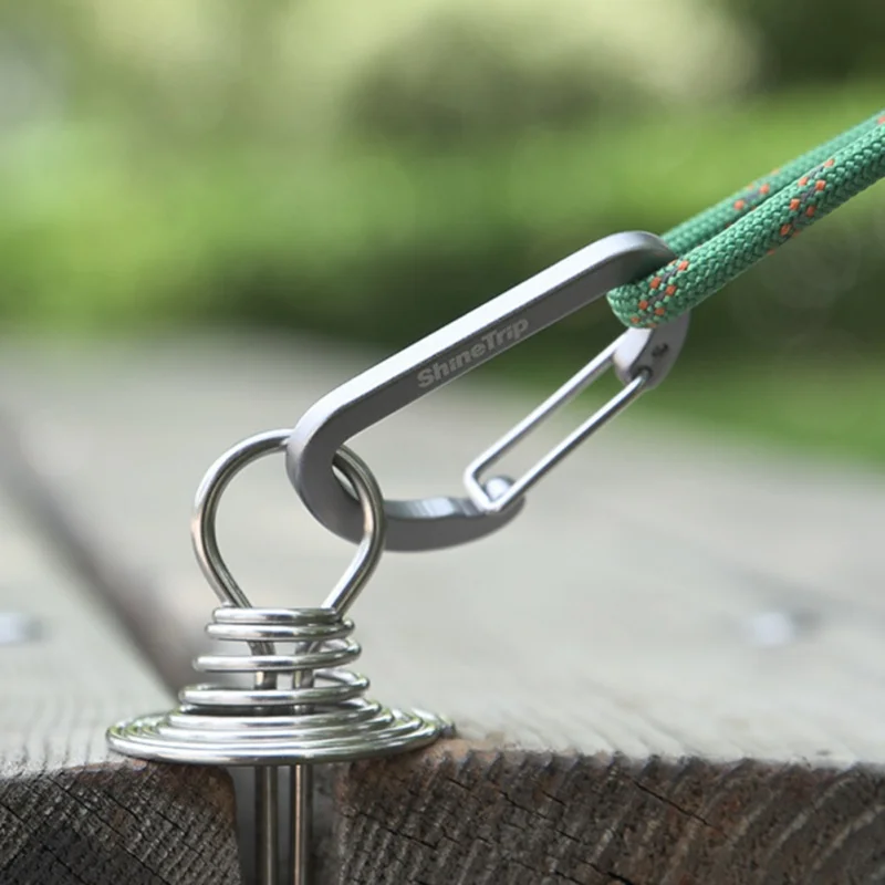 

Aluminum Alloy Multi-Use D Shape Climbing Carabiner Buckle Bottle Buckle Key Chain Hook Camping Hiking Outdoor Survival Tools