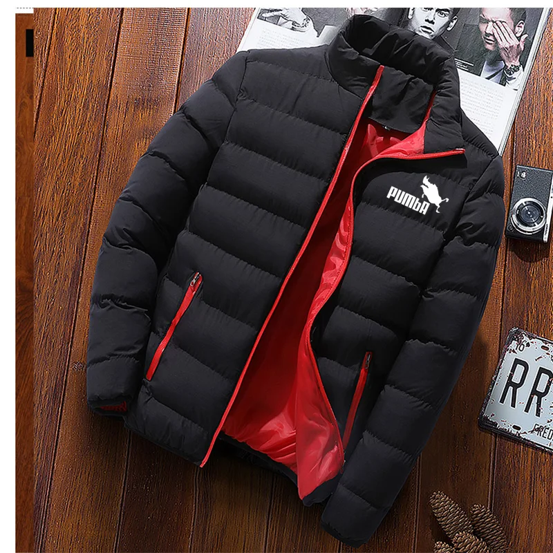 

2022 street zipper cotton men's shirt printing casual thick sports jacket coat