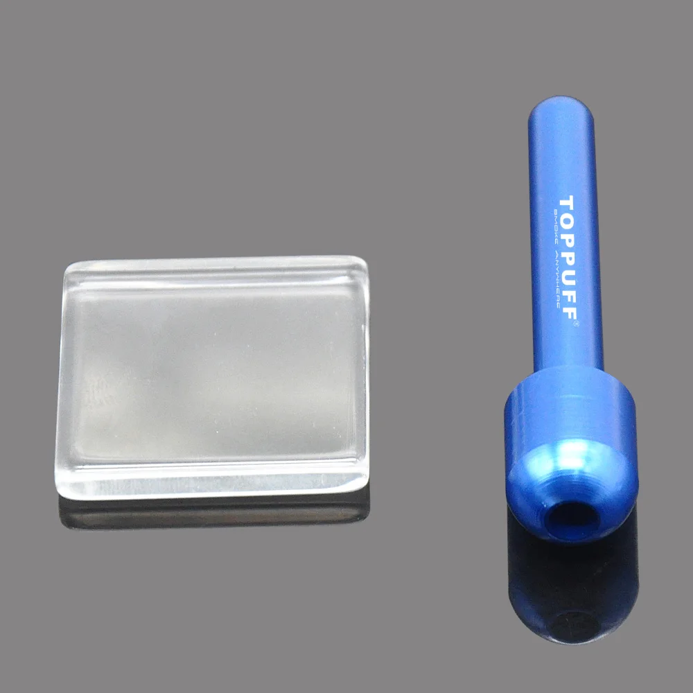 Стеклянный коврик для снорклинга + 70 мм алюминиевый снуф соломенный носовой