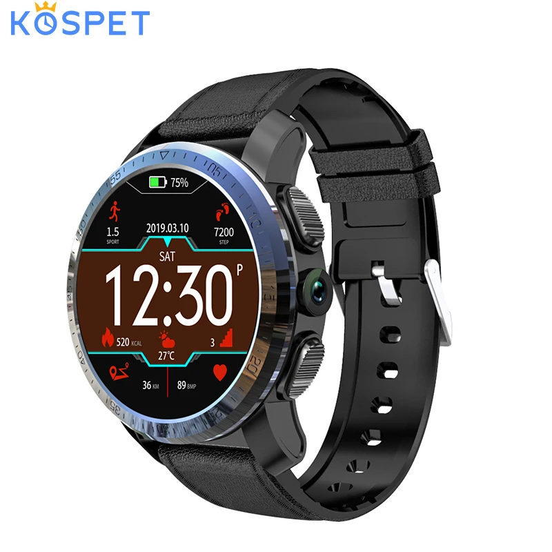 Смарт часы KOSPET Optimus 2 + 16 ГБ GPS Wi Fi 800 мА · ч 4G Android|Смарт-часы| |