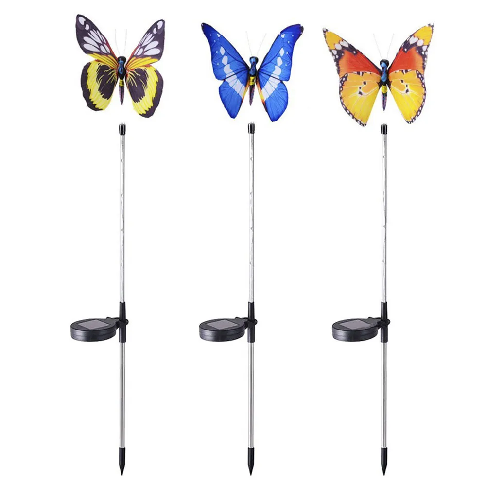 

Solar Lights Outdoor Decorative Garden Housewarming Gifts for New Home Solar Butterfly Lights Outside Yard Patio Decoration 3Pcs