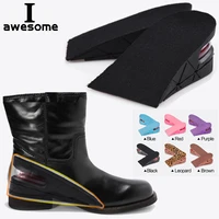new 6 colors height increase insole adjustable 2 layer 5cm air cushion invisible pads soles insoles inserts for shoes menwomen