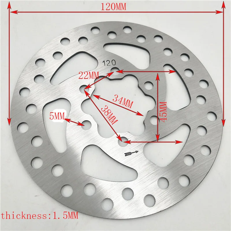 Electric scooter Mechanical Disc Brake Front &amp Rear Rotor 1 Pair right side universal for 8/10 inch electric | Автомобили и
