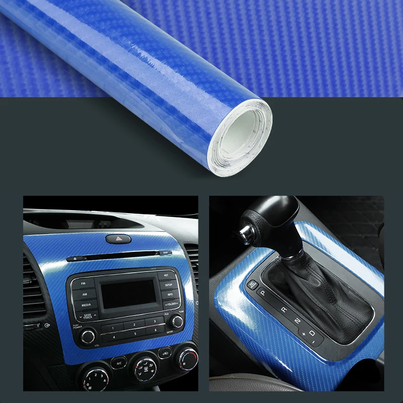

100*30/10cm 5D Carbon Fiber Car Sticker Accessories Interior Decoration Voiture Accessories Vintage Stickers Car Interior