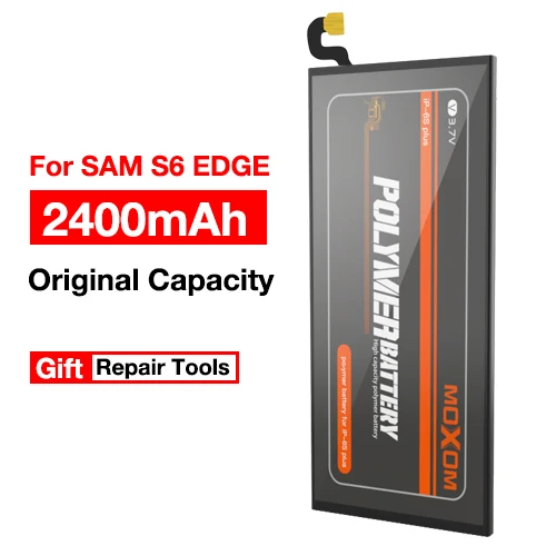 For S6 DEGE 2400mAH MOXOM Батарея для samsung GALAXY S6 edge Plus S6EDGE S7 S7EDGE S8 SM-G9200 SM-G9280 SM-G9300 SM-G9350 Замена Bateria - Цвет: For S6 DEGE 2400mAH