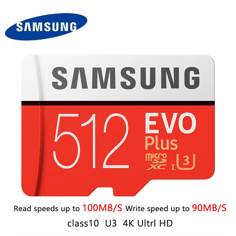 Карта памяти SAMSUNG EVO Plus класс 10 64 Гб 128 ГБ 256 ГБ SDXC U3 Micro SD TF карты 32 Гб SDHC U1 транс флэш для планшетных телефонов