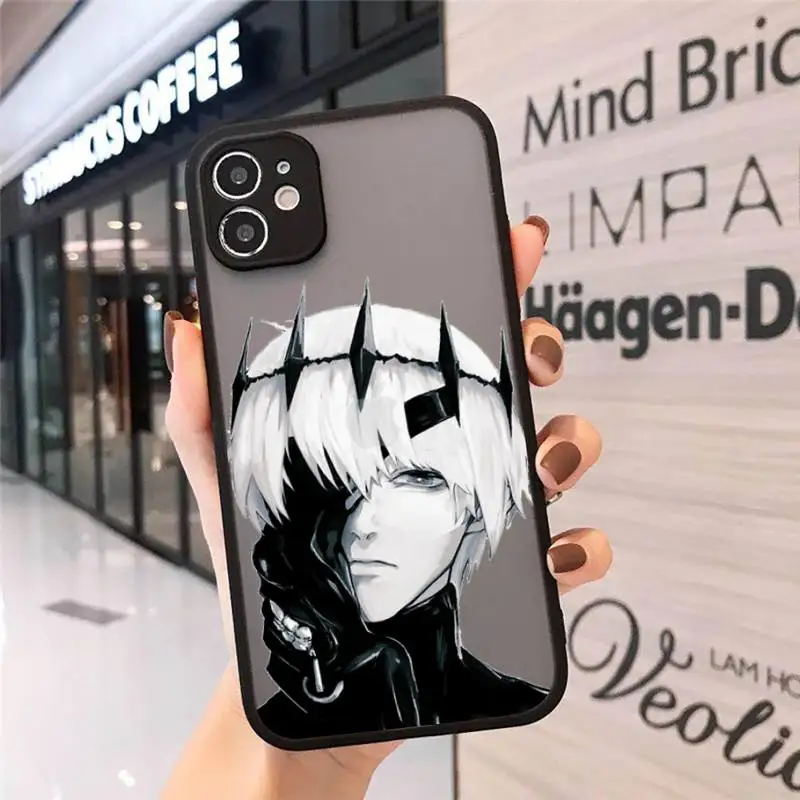

Tokyo Ghoul Phone Cases matte transparent For iphone 7 8 11 12 plus mini x xs xr pro max cover