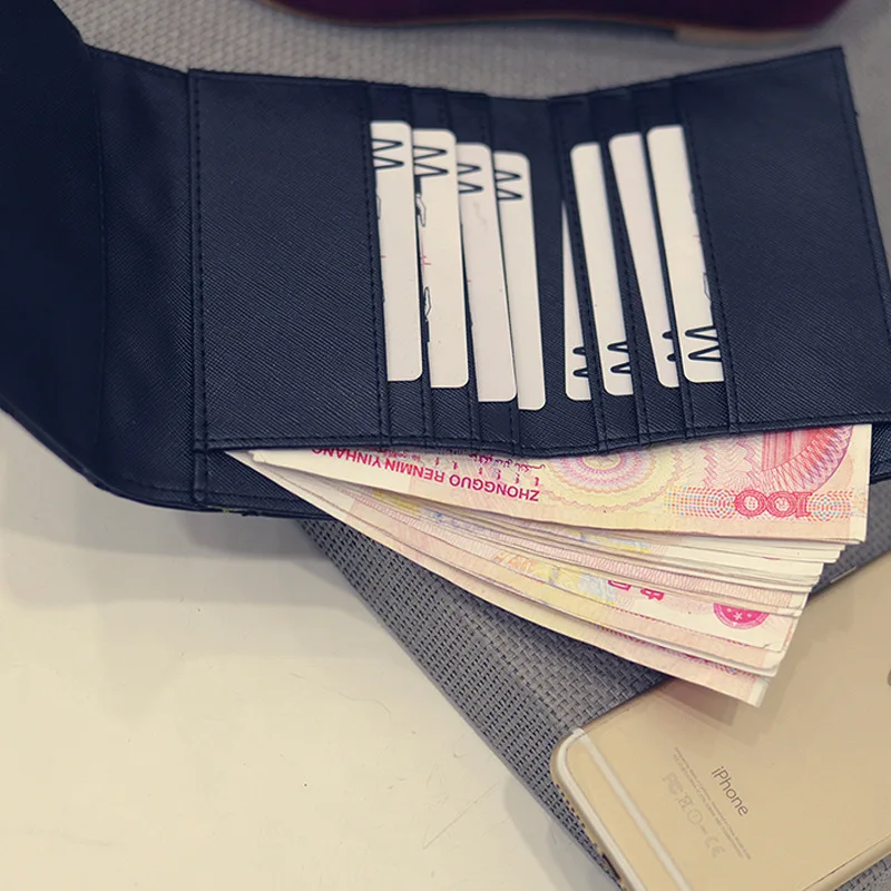 

Ladies PU Wallet 2021 New Casual Popular Wallet Fashion Change Card Holder Lattice Buckle