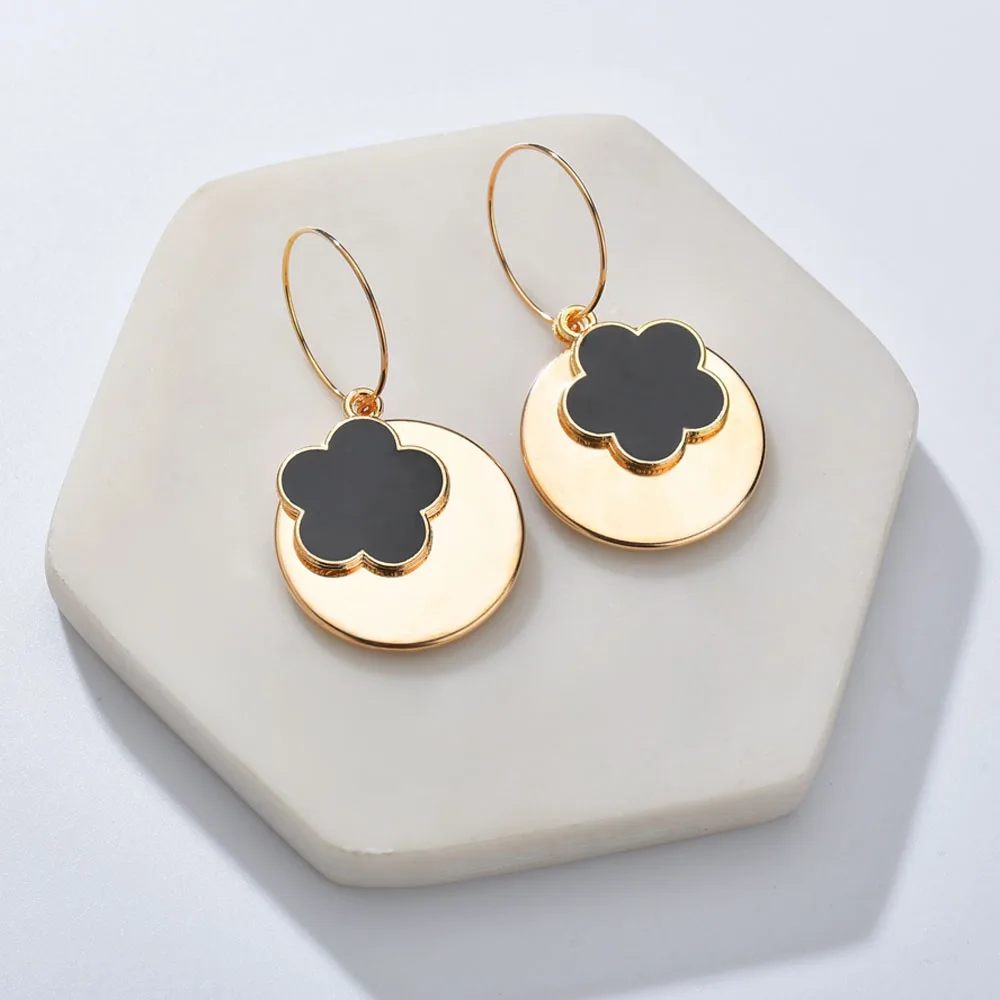 Женские золотые серебряные круглые серьги гламурные капли масляное сердце с