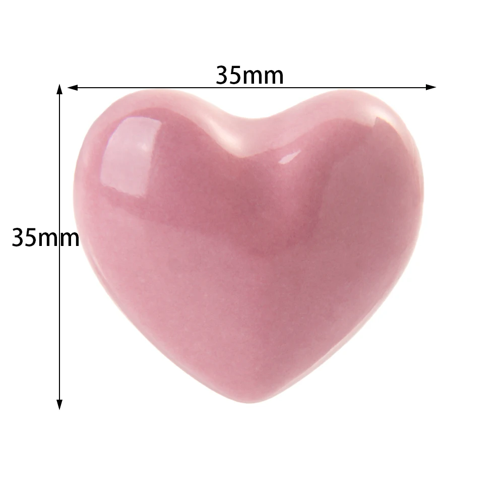 Ручка двери из керамики с сердечком креативные ручки для шкафа аксессуары