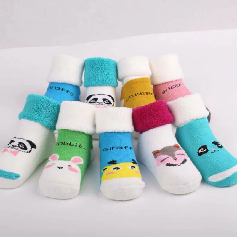 5 пар Детские хлопковые нескользящие носки на возраст 0 3 года|Носки| |
