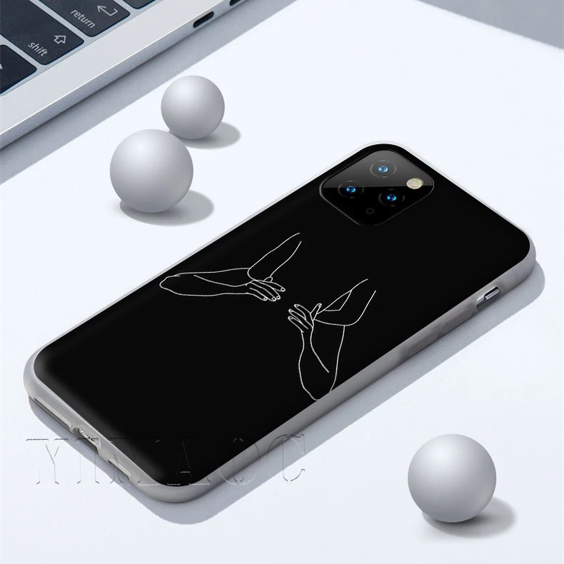 YIMAOC минималистский линейный сексуальный чехол для телефона iPhone 11 Pro XS X XR Max 8 7 6 6S
