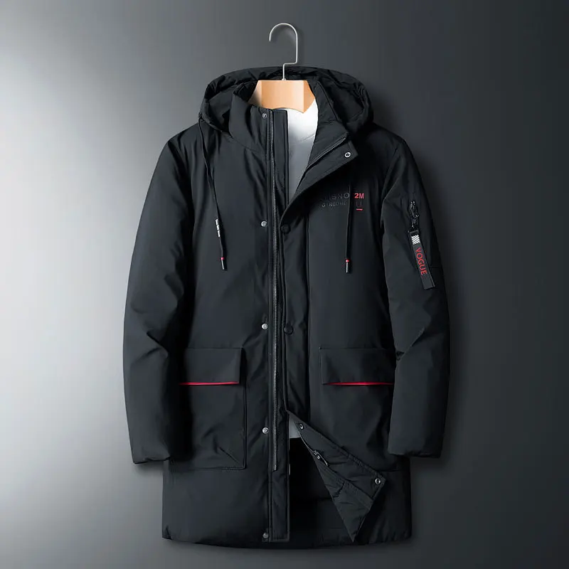 

Толстые пуховики и парки, пальто больших размеров 6XL 7XL 8XL 2022, брендовая теплая зимняя мужская черная классическая стеганая куртка, одежда