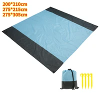 2x2 1m waterproof pocket beach blanket folding camping mat mattress portable lightweight mat outdoor picnic mat sand beach mat