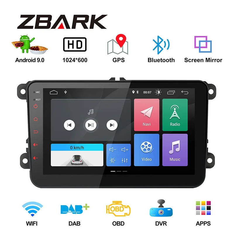 8 &quotAndroid 9 0 RAM 2G стерео плеер навигация GPS для VW Jetta Golf Amarok Beetle Lavida Caddy Passat Polo Sharan