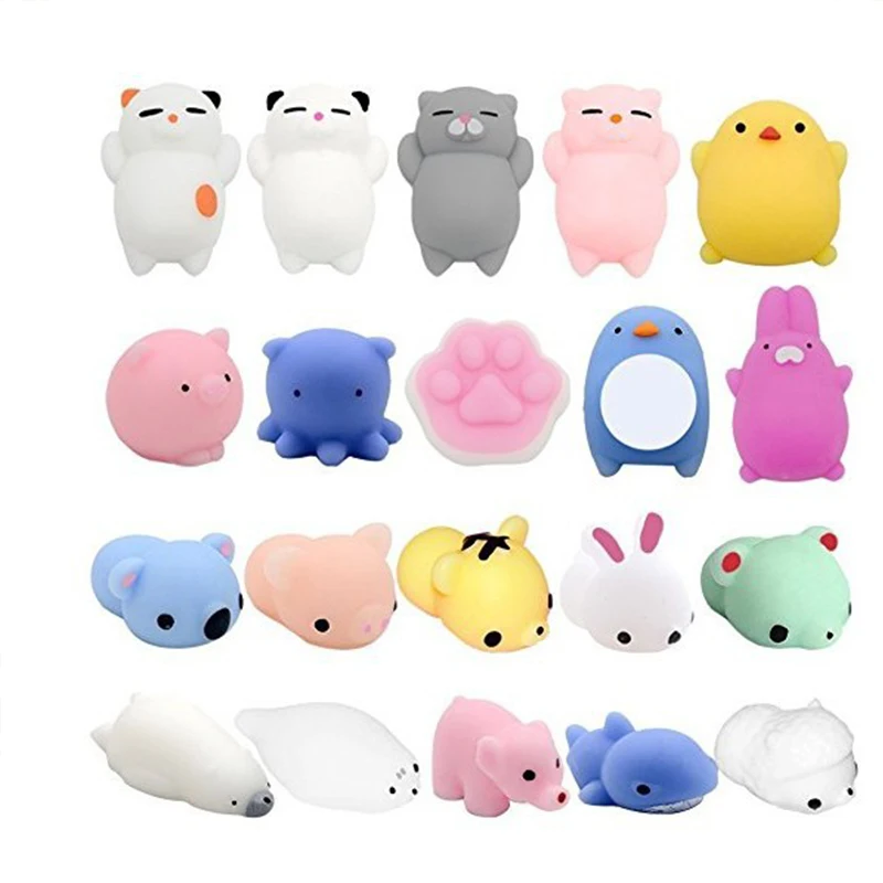 

3pc random Antistress Squeeze Toys Squishy Cat Slow Rising Doll Stretchy Animal Healing Stress Hand Fidget Vent Toy Fun Gift