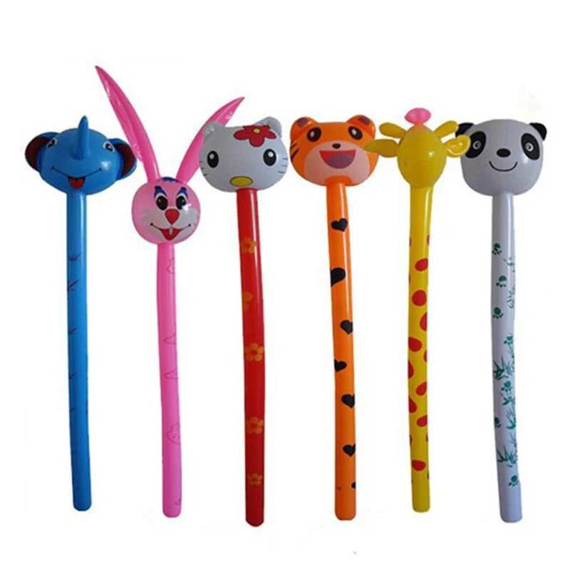 1 шт. 95 см мультяшное животное тигр надувной кролик длинный молоток детские