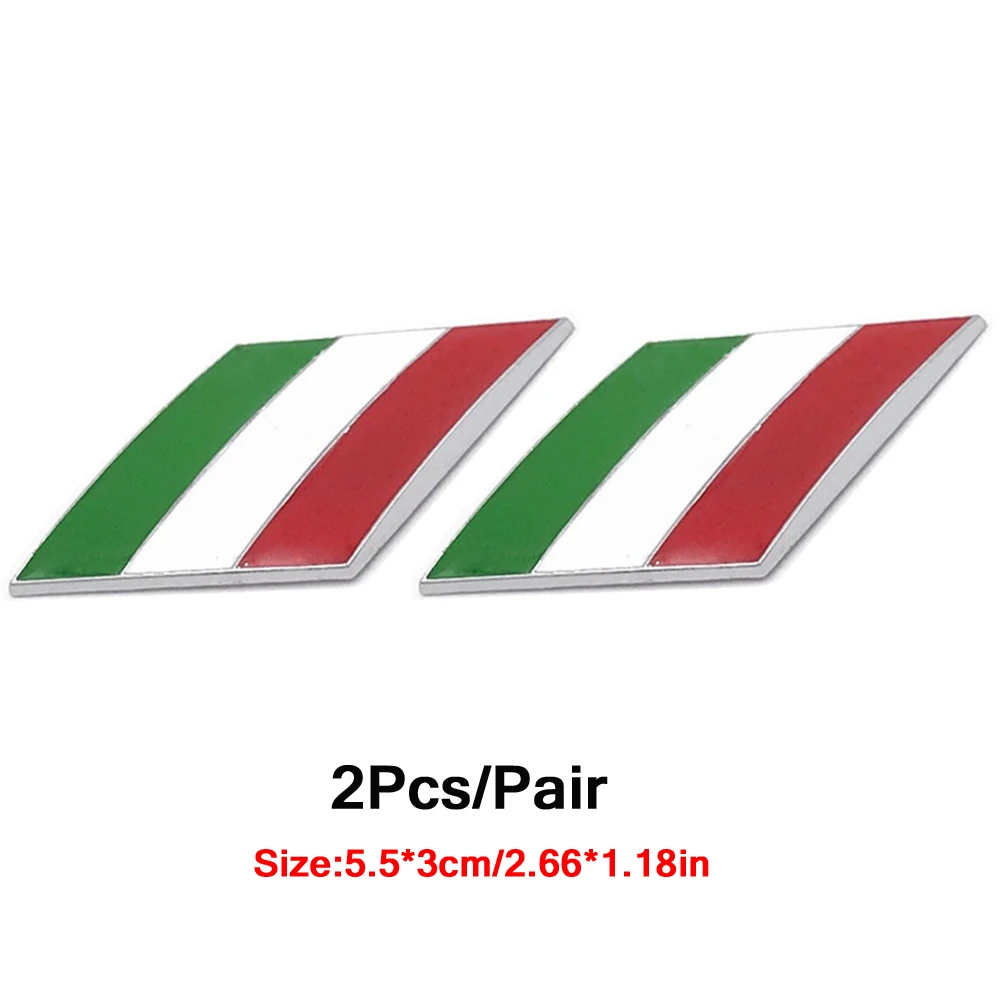 

DSYCAR 2 шт./пара автомобиль 3D металлический флаг Италия эмблема значок наклейки автомобильные внешние аксессуары