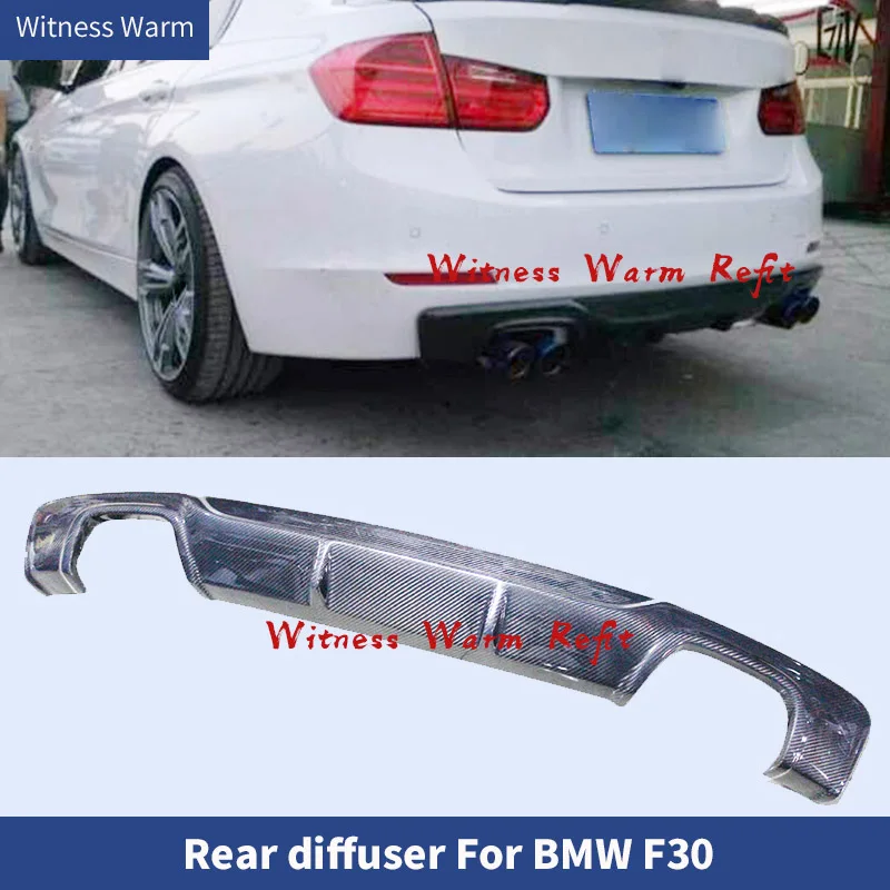F30 диффузор заднего бампера из углеродного волокна для BMW 328i 3 серии 1 м Стильный