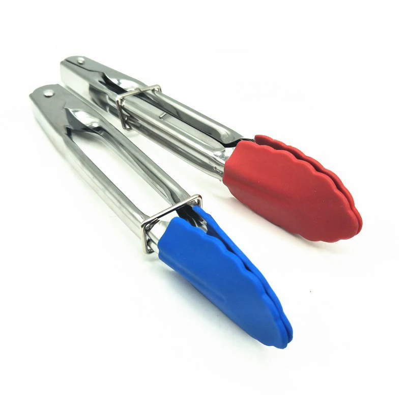 1PCS Silicone BBQ Grilling Tong Salad Bread Serving Non-Stick Kitchen Barbecue Cooking with Joint Lock | Дом и сад