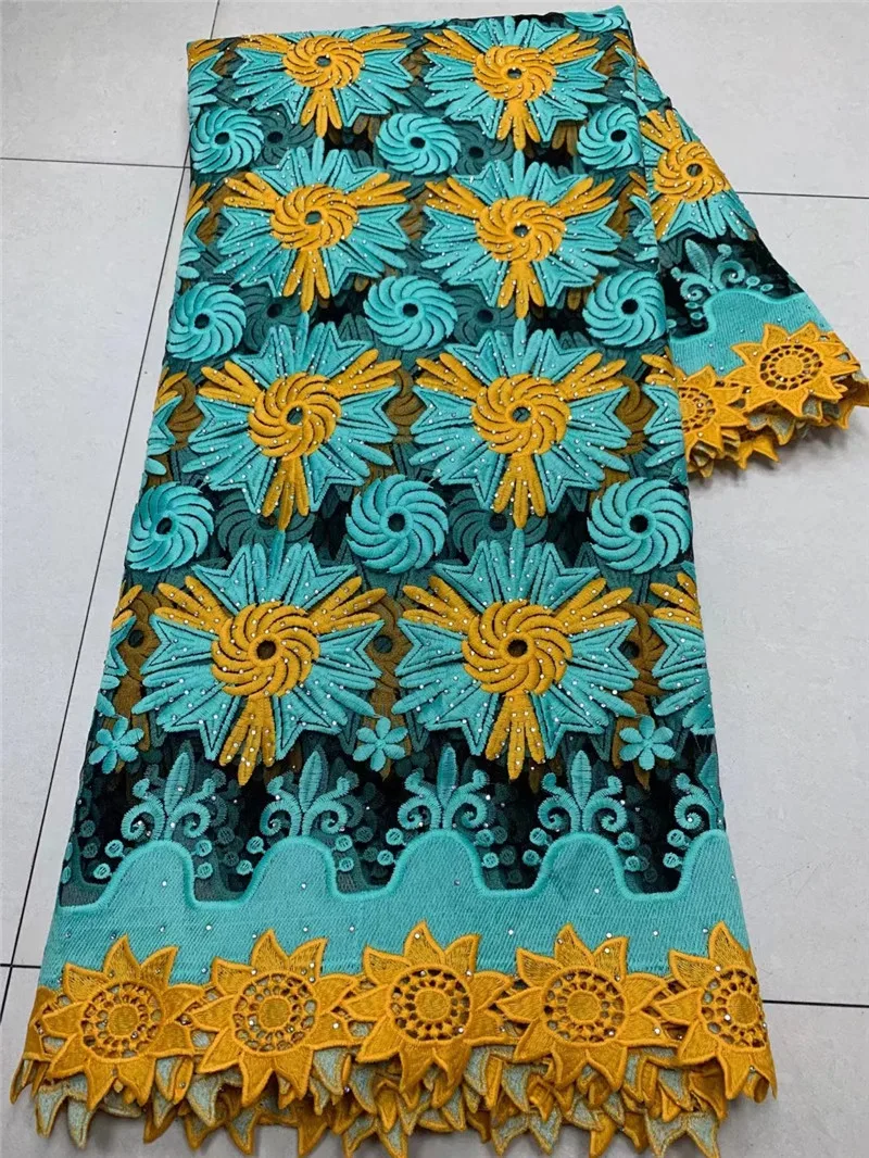 

beautiful african net tulle lace fabric with guipure lace fabric 5yards mesh lace for wedding or party dress NLY12021