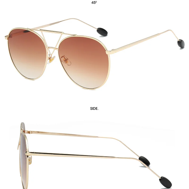 

Fashion Round Women Sunglasses All-match Street Shooting Metal Sunglasses OLOEY Brand Designer Driving Oversized UV400 Oculos