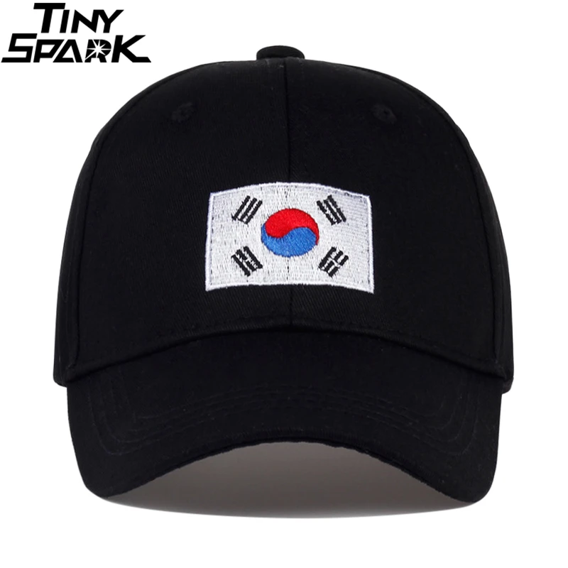 Мужская Хип Хоп Кепка с вышивкой корейского флага Harajuku бейсбольная бейсболка