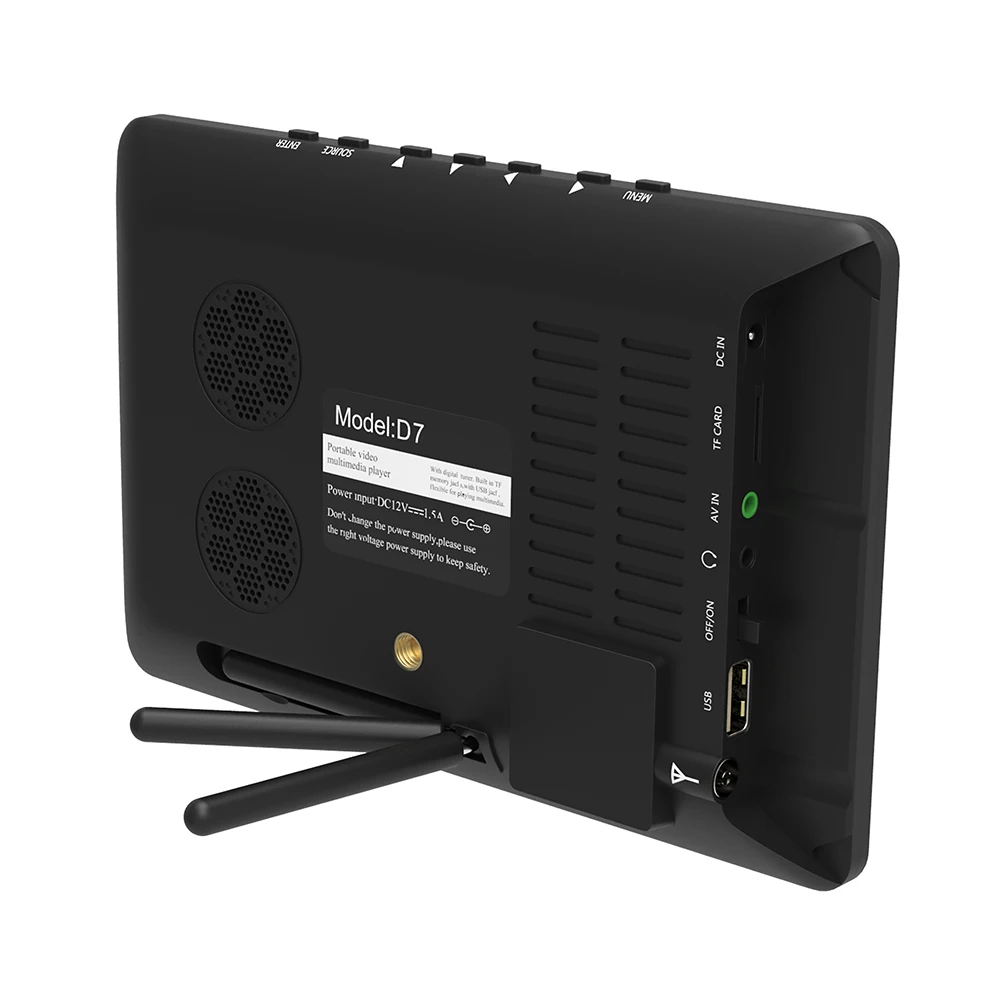 7-дюймовый автомобильный телевизор ATSC 16:9 HD цифровой аналоговый Портативный ТВ
