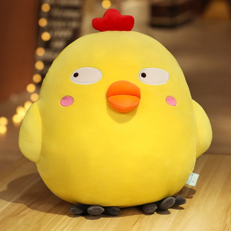 

High-quality little yellow chicken plush toy animal pillow rag doll is a birthday holiday gift for boy and girl friends