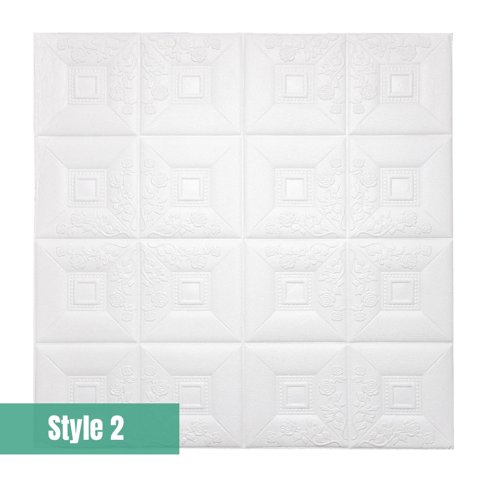 Style 2 3d наклейки на стену, кирпич, домашний декор, украшение для гостиной, спальни, дома, наклейки, аксессуары, цветок, pegatinas - Цвет: Style 2