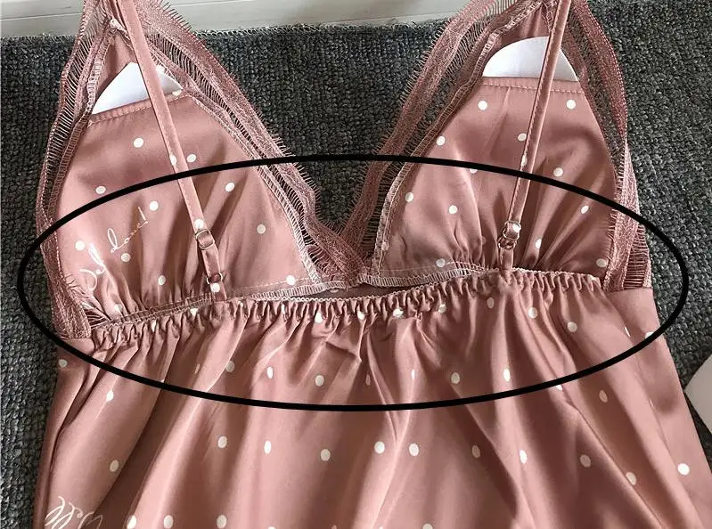 

Print Dot 2PCS Pajamas Suit Women Summer New Homewear Satin Sleep Set Intimate Lingerie Pink Sleepwear Sexy Lace Pyjamas
