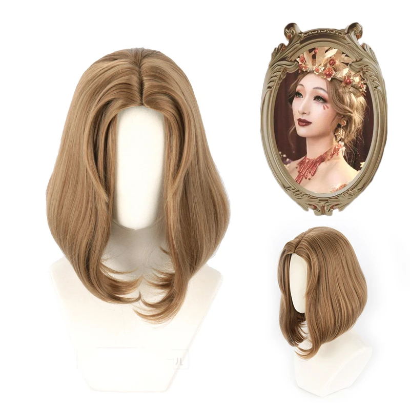 

Game Identity V Blood Queen Mary Marie Cosplay Wig Madame Deficit Women Brown Straight High Temperature Fiber Hair Wig + Wig cap