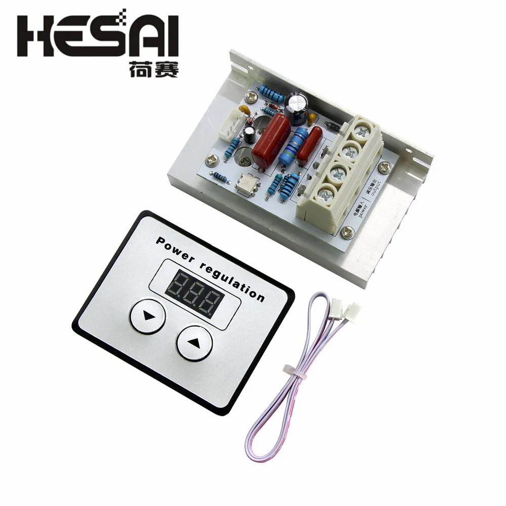 AC 220V 10000W 80A цифровое управление SCR Электронный регулятор напряжения скорости