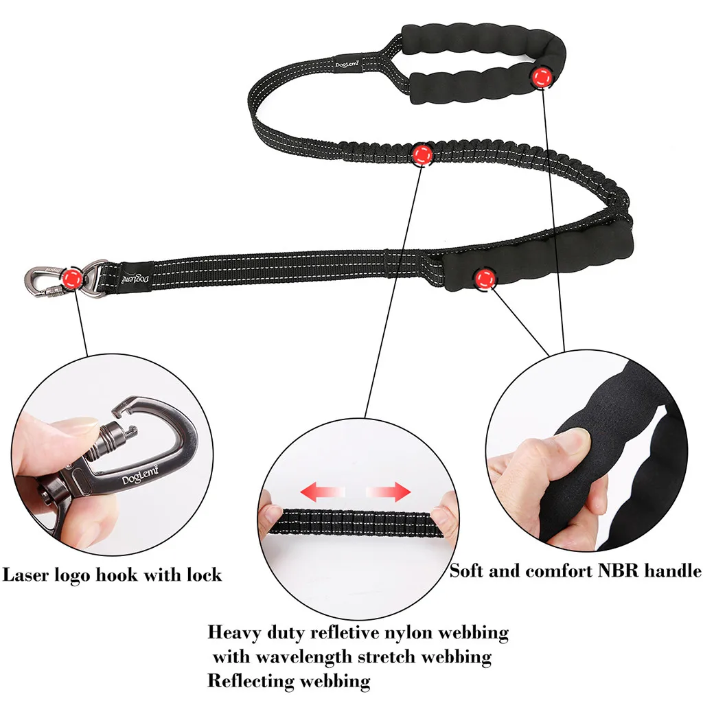 &quotOcardian&quot для собак ведет анти тяги дрессировки поводок амортизирующие животных