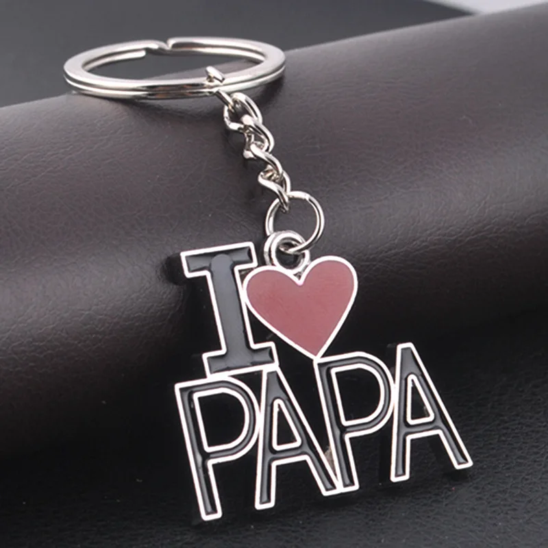 

Exquisite Meaningful Metal Keychain Creative Gifts Father's Day Keychains Christmas Gifts Valentine's Gifts i Love Dad Keyrings
