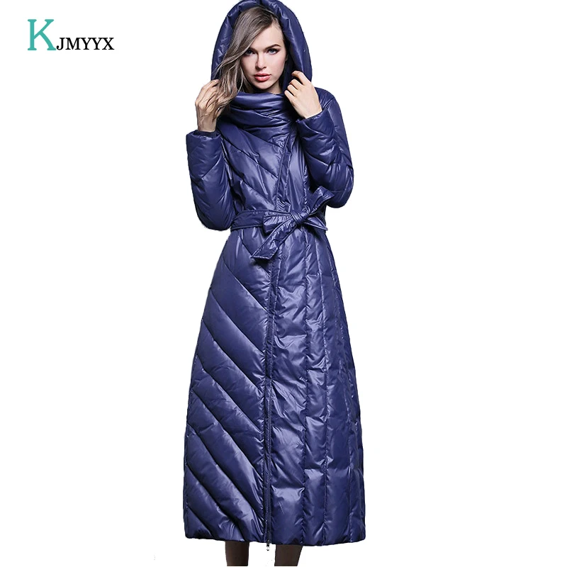 7XL Модная белая куртка на утином пуху для женщин новинка 2019 Толстая Женская