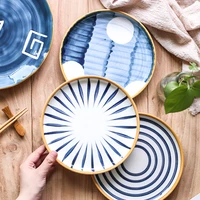 japanese style tableware plate minimalist personalized luxury dinner plates set household pratos de jantar service tray kc50cj