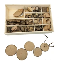baby diy twig toy nature wood art craft toys creative original handmade wooden block wood educational toys for children