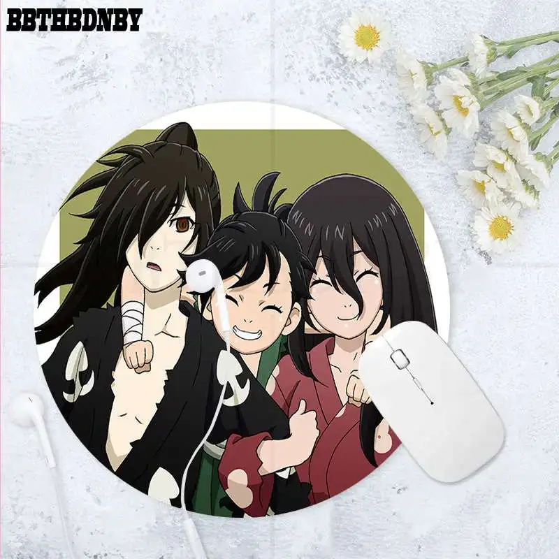 

BBTHBDNBY Vintage Cool Dororo Customized laptop Gaming round mouse pad gaming Mousepad Rug For PC Laptop Notebook