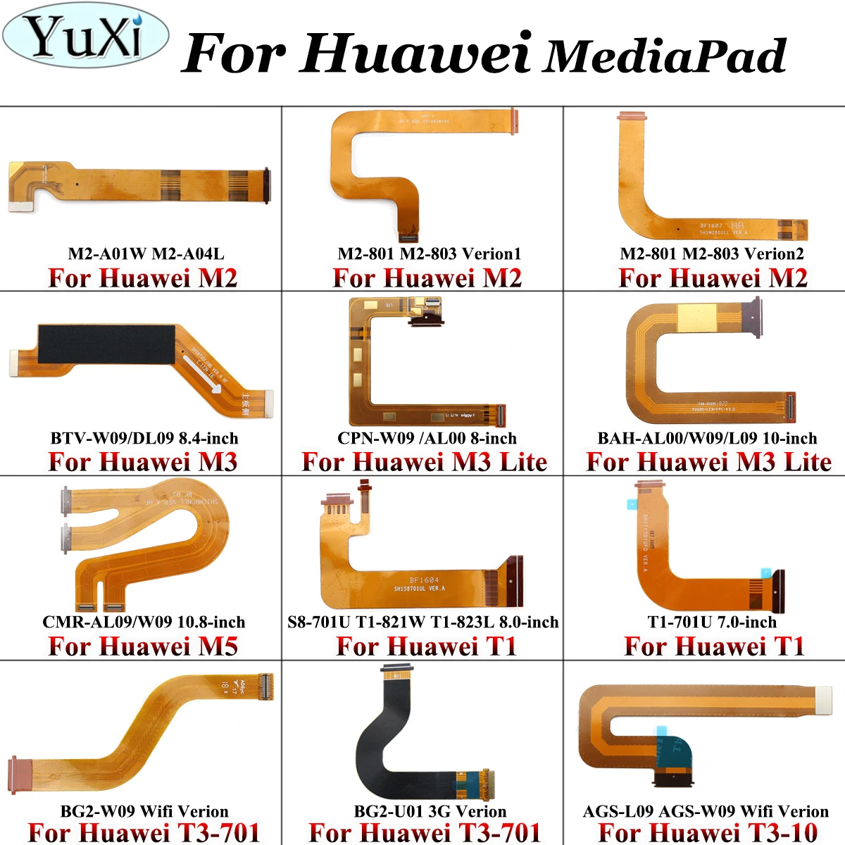 Юйси для huawei MediaPad M2 M3 lite T1-821W T1-823L T1-701U BG2-W09 BG2-U01 ЖК-дисплей материнская плата дисплей разъем шлейф