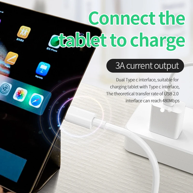 Кабель для передачи данных с двумя разъемами USB Type-C 480 Мбит/с 3 А 60 Вт - купить по